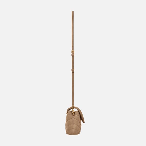 Saint Laurent YSL Minibag Mono With Suede - Taupe on Sale - Image 3