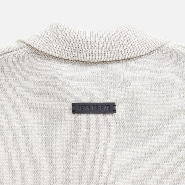 Fear of God Eternal Merino Polo - Cement Heather Sale - Image 5