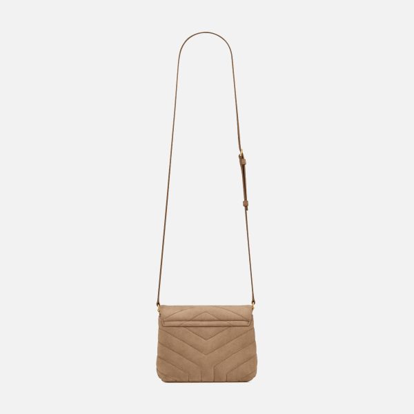 Saint Laurent YSL Minibag Mono With Suede - Taupe on Sale - Image 2