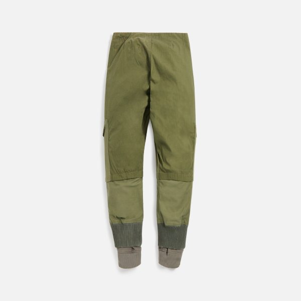 Greg Lauren Front Zip Pant - Army Green Sale - Image 2
