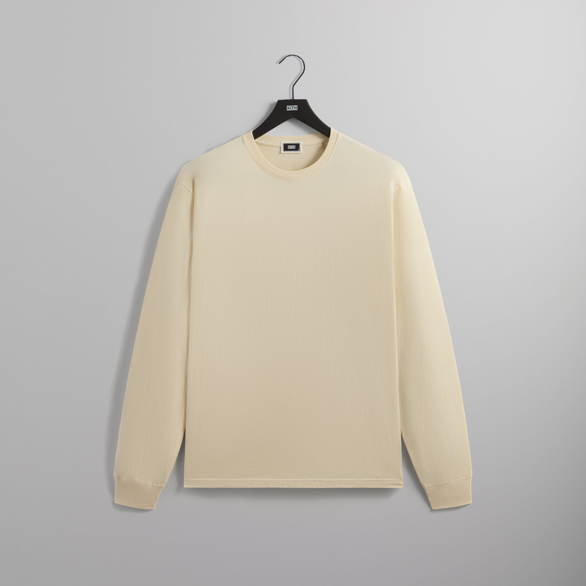 Kith Long Sleeve Vintage Wash Tee – Sandrift For Discount
