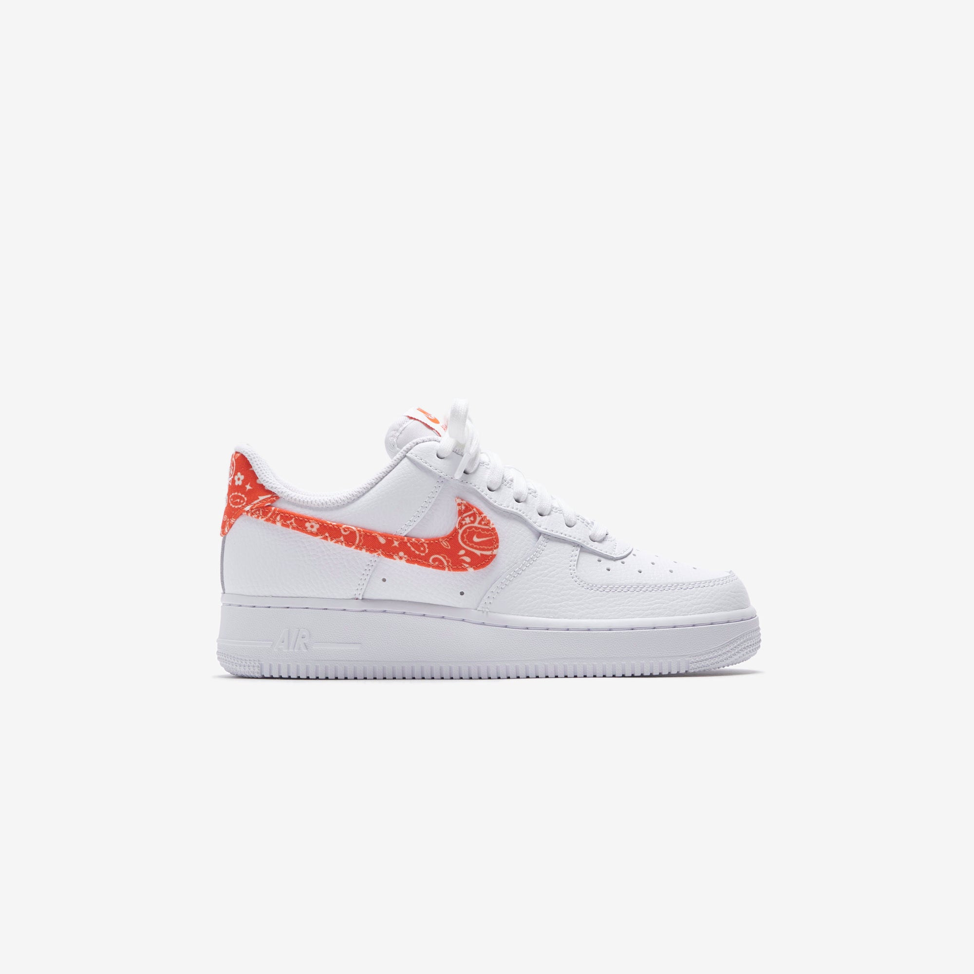 Nike WMNS Air Force 1 `07 Low – White   Rush Orange Online Hot Sale