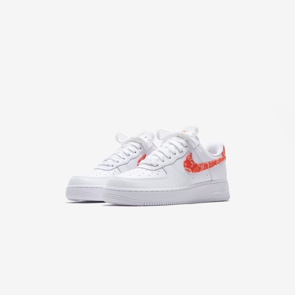 Nike WMNS Air Force 1 `07 Low - White   Rush Orange Online Hot Sale - Image 2