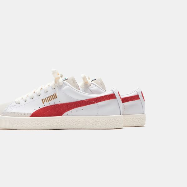 Puma Basket VTG - White   High Risk Red on Sale - Image 4