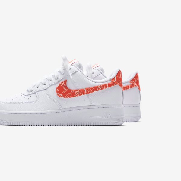 Nike WMNS Air Force 1 `07 Low - White   Rush Orange Online Hot Sale - Image 3