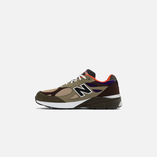 New Balance Made in US 990 V3 - Tan   Blue Cheap - Image 3