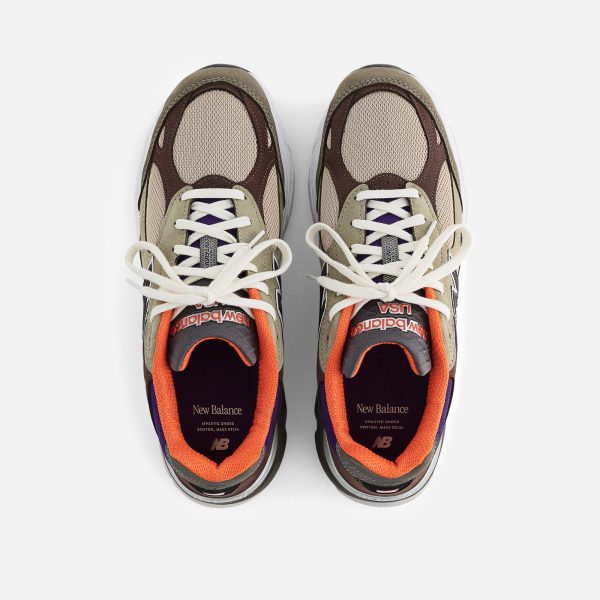 New Balance Made in US 990 V3 - Tan   Blue Cheap - Image 5