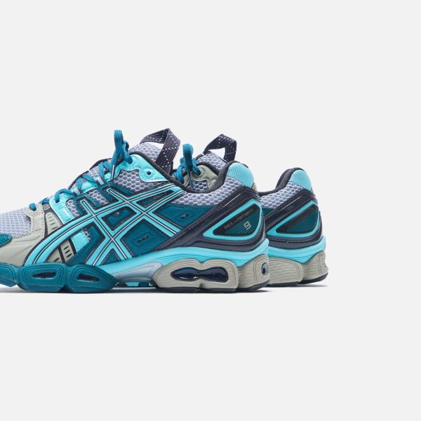 Asics UB3-S Gel-Nimbus 9 - Piedmont Grey   Aruba Blue Supply - Image 4