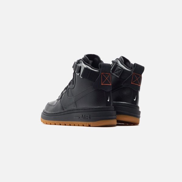 Nike WMNS Air Force 1 High Utility 2.0 - Black    Summit White   Orange   Gum Red Brown Sale - Image 2