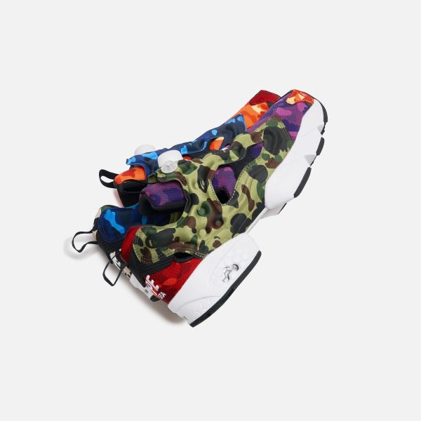 Reebok Bape Instapump Fury - White   Black Sale - Image 5
