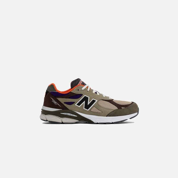 New Balance Made in US 990 V3 - Tan   Blue Cheap