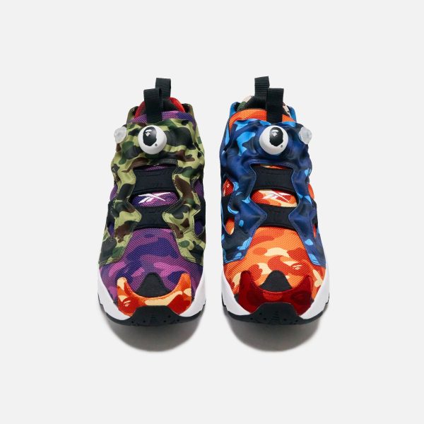 Reebok Bape Instapump Fury - White   Black Sale - Image 4